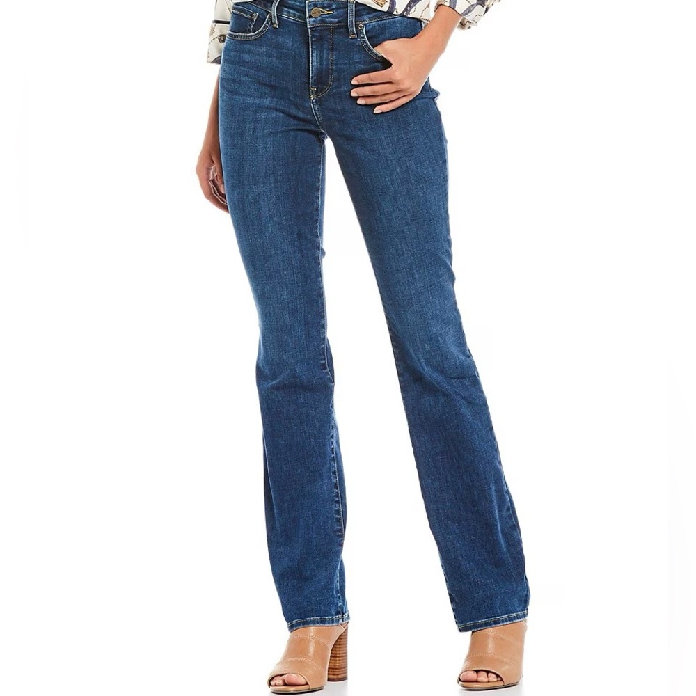 NYDJ Women's Marilyn Straight Leg Jeans in Deep Blue